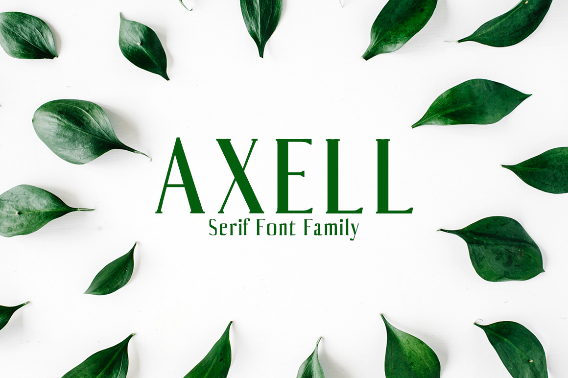 Axell: A Modern Serif Typeface for Editorial Design