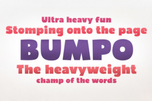 Bumpo: A Friendly Sans Serif Typeface for Bold Editorial Design