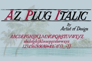 Elevate Your Brand with the AZ Plug Italic Typeface