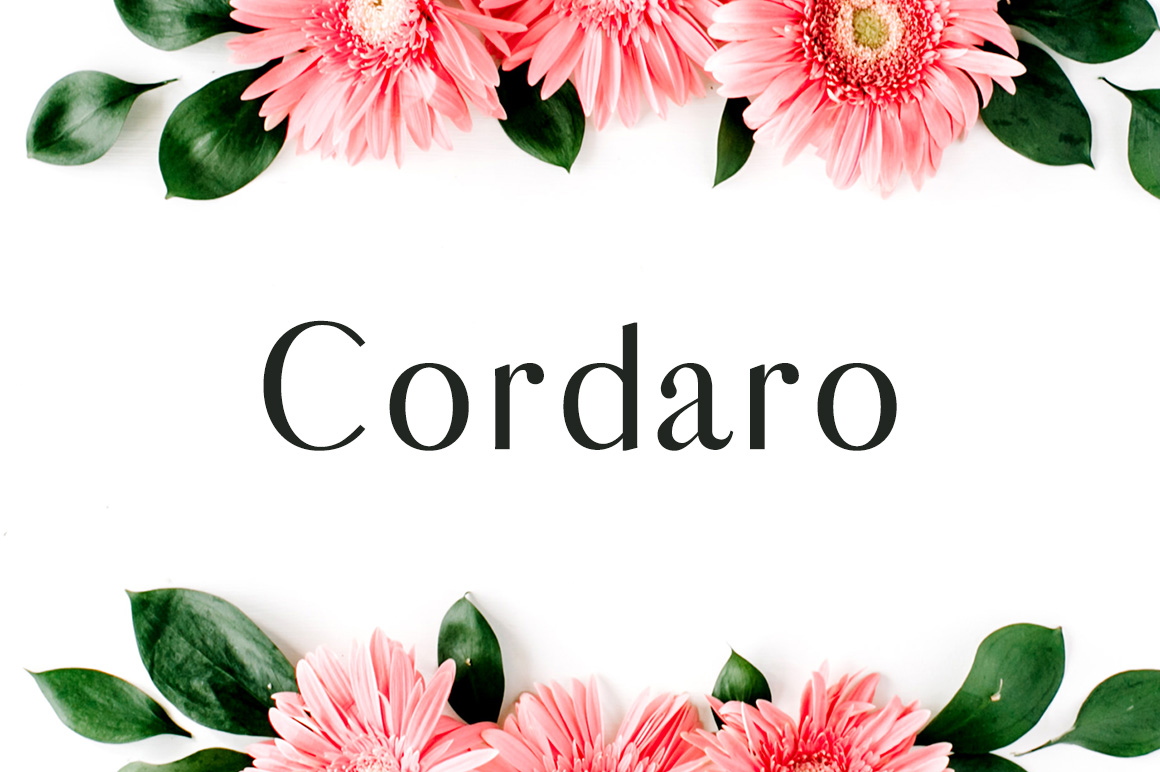 Elevate Your Brand with the Cordaro Serif Typeface