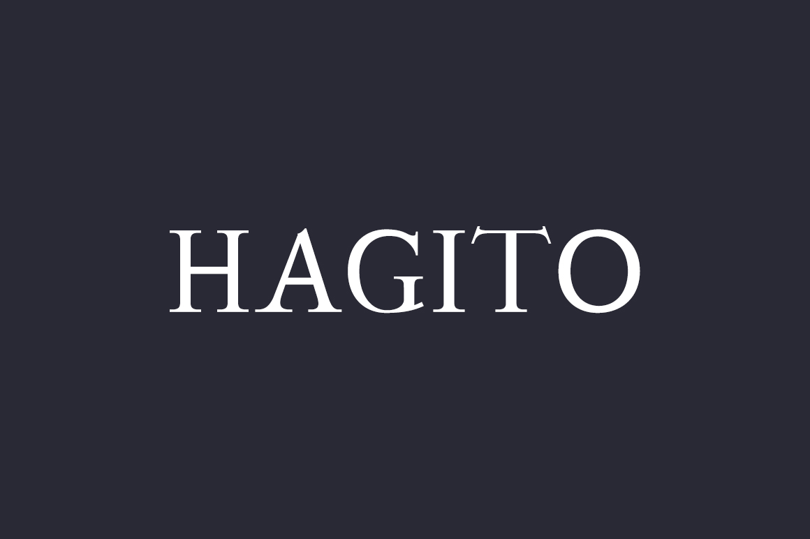 Hagito: A Charming Serif Font for Editorial Design
