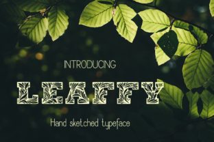 Leaffy: A Hand-Drawn Typeface for Editorial Design