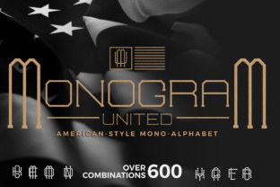 Monogram United: A Serif Font for Bold Campaign Logos