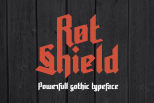 Rot Shield: A Bold Gothic Typeface for Your Brand