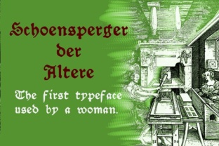 Schoensperger Der Altere: A Blackletter Review