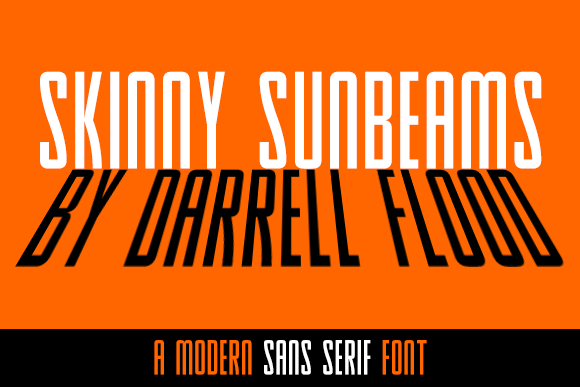 Skinny Sunbeams: The Sleek Sans Serif Font for Makers