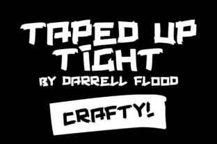 Taped Up Tight: A Playful Decorative Font for Web Design