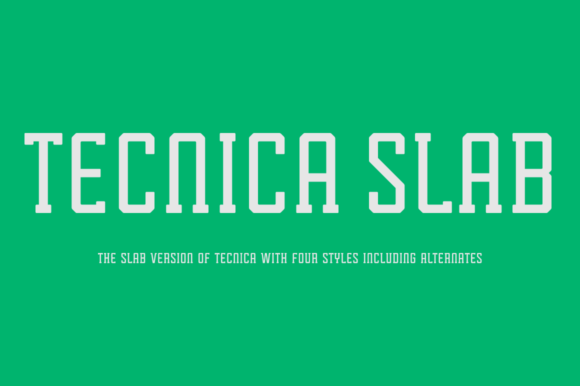 Tecnica Slab Family: The Modern Typeface for Bold Branding
